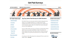 Desktop Screenshot of getpaid-surveys.net